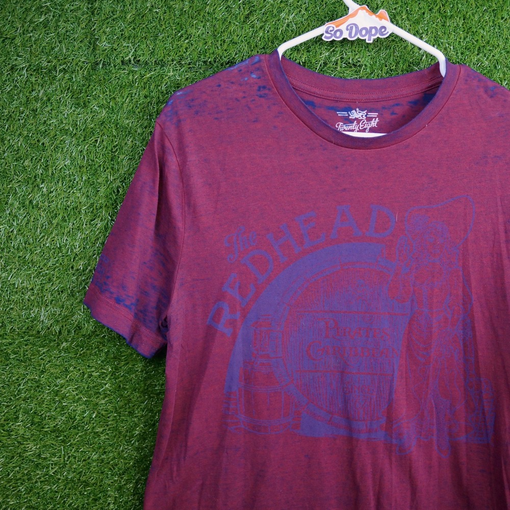 Disney Twenty Eight & Main Shirt Maroon Pirates Redhead - Mens Size L